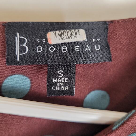 B Collection by Bobeau Dara puff sleeve polka dot maxi dress Size small Retro - Picture 5 of 10